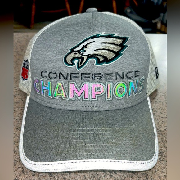 NFL Official 2017-2018 Philadelphia Eagles Conference Champion Hat. - Picture 1 of 7